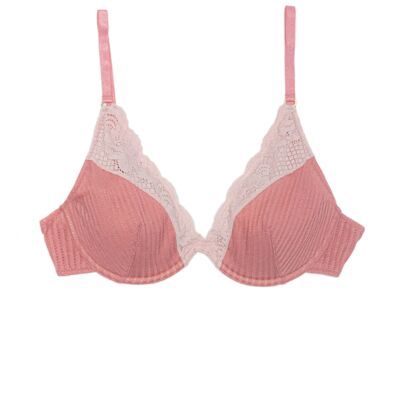 Ally Padded Bra__Raspberry