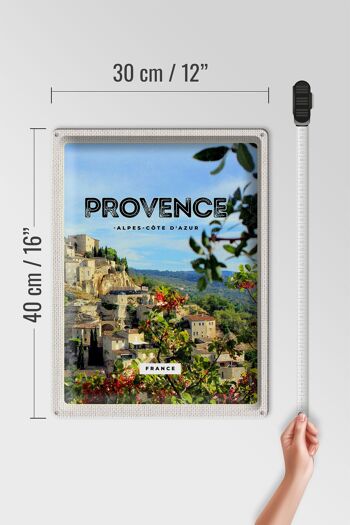 Plaque en tôle voyage 30x40cm Provence France photo panoramique 4