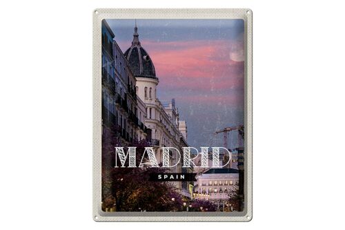 Blechschild Reise 30x40cm Madrid Spain Architektur Reiseziel