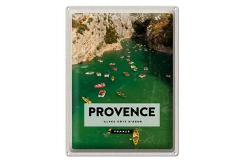 Plaque tôle voyage 30x40cm Provence cote d'azur France 1