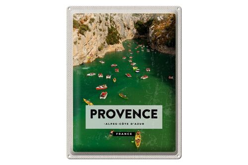 Blechschild Reise 30x40cm Provence cote d'azur France