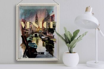 Panneau en étain voyage 30x40cm, image pittoresque de Venise Italie 3