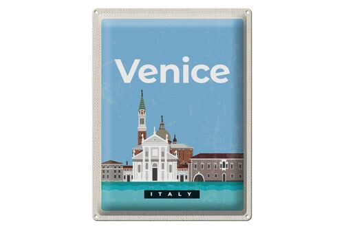 Blechschild Reise 30x40cm Venice Italy Ansicht Bild Geschenk