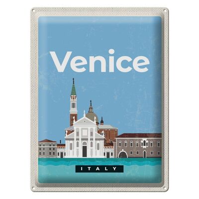 Targa in metallo da viaggio 30x40 cm Venezia Italia Visualizza foto regalo