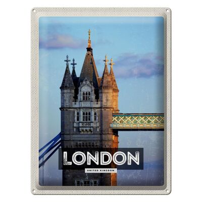 Blechschild Reise 30x40cm London UK Architektur Reiseziel