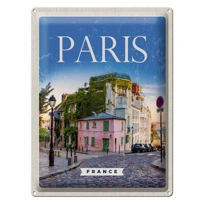 Blechschild Reise 30x40cm Paris France Architektur Urlaub