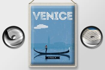 Panneau en étain voyage 30x40cm, image pittoresque de Venise 2