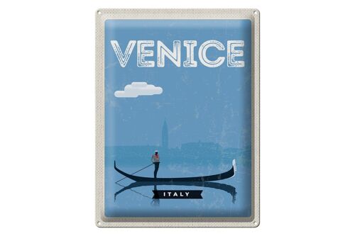 Blechschild Reise 30x40cm Venice Venedig malerisches Bild