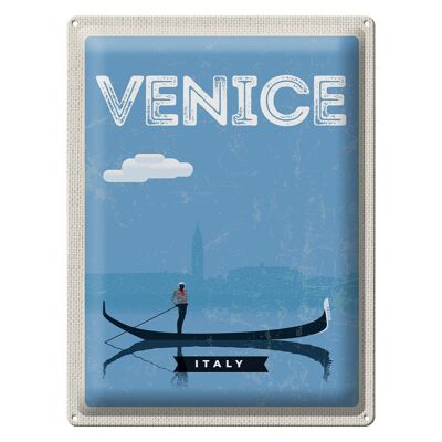 Blechschild Reise 30x40cm Venice Venedig malerisches Bild