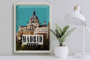 Panneau de voyage en étain, 30x40cm, Madrid, espagne, Destination de vacances, cadeau 3