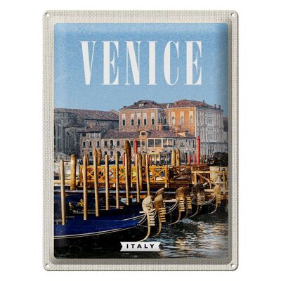 Cartel de chapa de viaje 30x40cm Venecia Italia Venecia Italia Retro