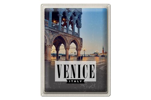 Blechschild Reise 30x40cm Venice Venedig Panorama Poster