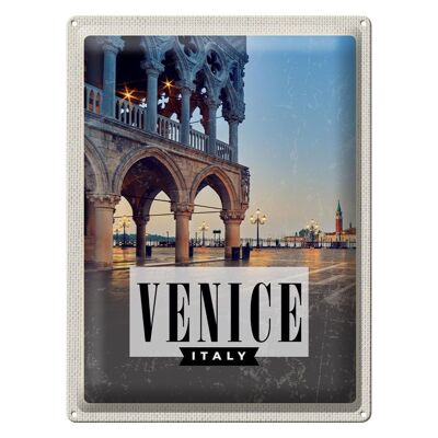 Cartel de chapa de viaje, 30x40cm, Venecia, cartel panorámico de Venecia