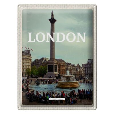 Tin sign travel 30x40cm London England Middle Ages picture