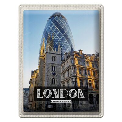 Blechschild Reise 30x40cm London United Kingdom Architektur