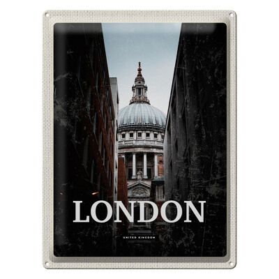 Cartel de chapa Travel 30x40cm Londres, Reino Unido, vista panorámica