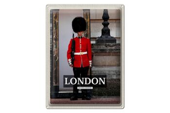 Panneau de voyage en étain, 30x40cm, garde de sécurité de Londres, palais de Buckingham 1