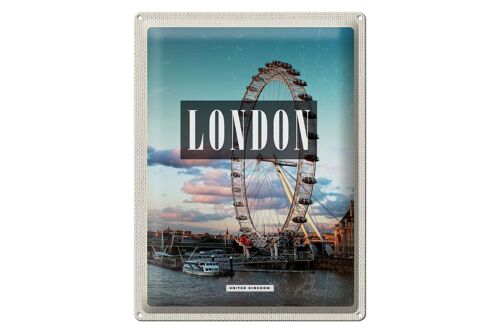 Blechschild Reise 30x40cm London England London Eye