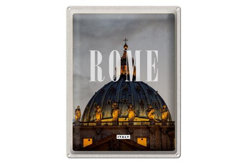 Blechschild Reise 30x40cm Rom Italien St. Peter's Basilica