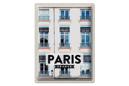 Blechschild Reise 30x40cm Paris Frankreich Architektur Stadt