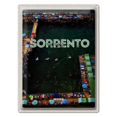 Blechschild Reise 30x40cm Sorrento Italien Meer Urlaub Reise