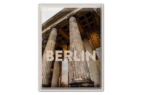 Blechschild Reise 30x40cm Berlin DE Brandenburger Tor