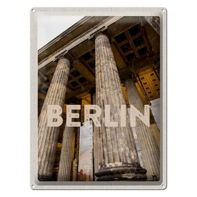 Targa in metallo da viaggio 30x40 cm Berlino DE Porta di Brandeburgo