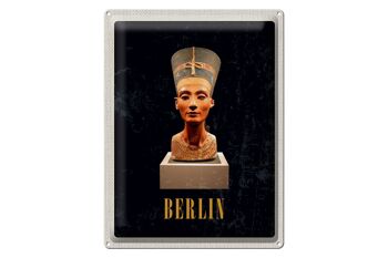 Plaque en tôle voyage 30x40cm Berlin DE Museum Buste Néfertiti 1