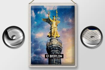 Panneau en étain voyage 30x40cm Berlin DE Alexanderplatz Colonne de la Victoire 2