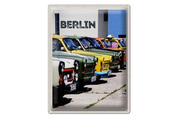 Plaque en tôle voyage 30x40cm Berlin Allemagne voiture vintage 1