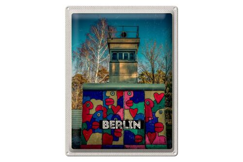 Blechschild Reise 30x40cm Berlin Deutschland Bunt Gemälde