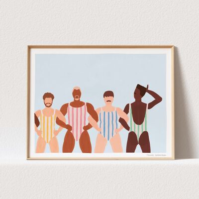 Poster "THE BATHERS" - A3 (30 x 40cm)