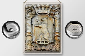 Signe en étain voyage 30x40cm, Sculpture des armoiries de Berlin, allemagne 2