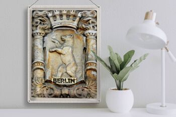 Signe en étain voyage 30x40cm, Sculpture des armoiries de Berlin, allemagne 3