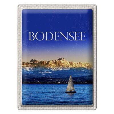 Tin sign travel 30x40cm Lake Constance Germany Bot See