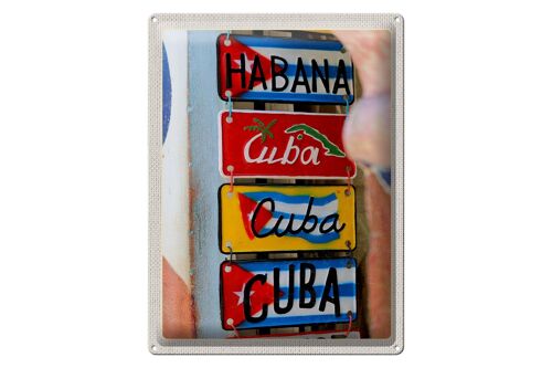 Blechschild Reise 30x40cm Cuba Karibik Habana Reiseziel