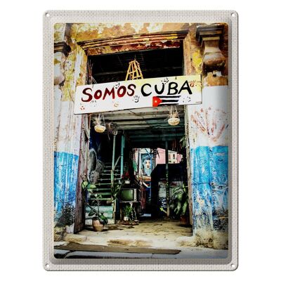 Cartel de chapa Viaje 30x40cm Cuba Caribe Somos Travel Holiday