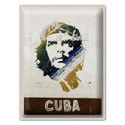 Cartel de chapa de viaje 30x40cm Cuba Caribe Che Guevara Paz