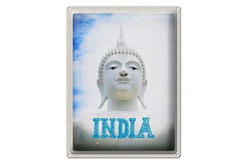 Signe en étain voyage 30x40cm, Sculpture indienne, Religion, hindouisme 1