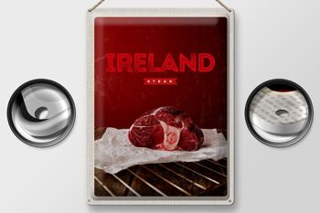 Plaque en tôle voyage 30x40cm Irlande meilleur steak rouge au four 2