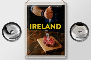 Panneau en étain voyage 30x40cm, Irlande, Irish Hereford Steak 2