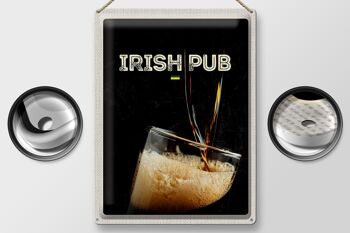 Plaque en tôle voyage 30x40cm Irlande célébrer la bière 2