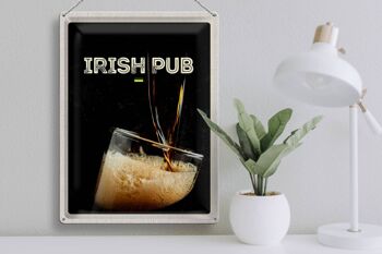 Plaque en tôle voyage 30x40cm Irlande célébrer la bière 3