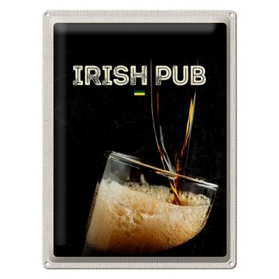 Cartel de chapa viaje 30x40cm Irlanda celebra la cerveza
