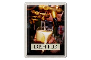 Signe en étain voyage 30x40cm, irlande, bière irlandaise, Tradition, alcool 1