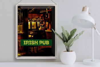 Signe en étain voyage 30x40cm, Pub irlandais, bière de Pub irlandais 3