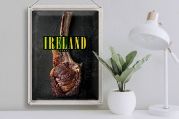 Signe en étain de voyage 30x40cm, irlande irlandais Anbus Tomahawk Steak 3