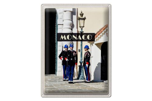 Blechschild Reise 30x40cm Monaco Urlaubsort Europa Trip