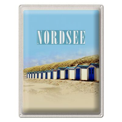 Cartel de chapa viaje 30x40cm Mar del Norte playa casa de playa sol