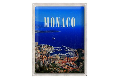 Blechschild Reise 30x40cm Monaco Frankreich Europa Trip